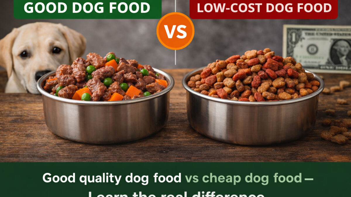 Good Dog Food vs Cheap Dog Food